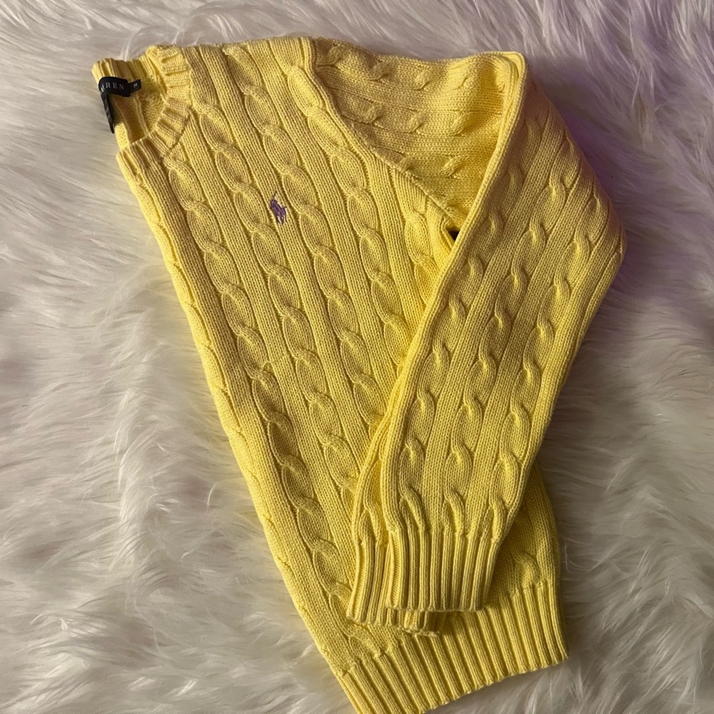 Yellow Ralph Lauren Classic Sweater - Medium